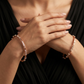 Vertex Track Rose Gold Bangles with Balanced Connector Alignment