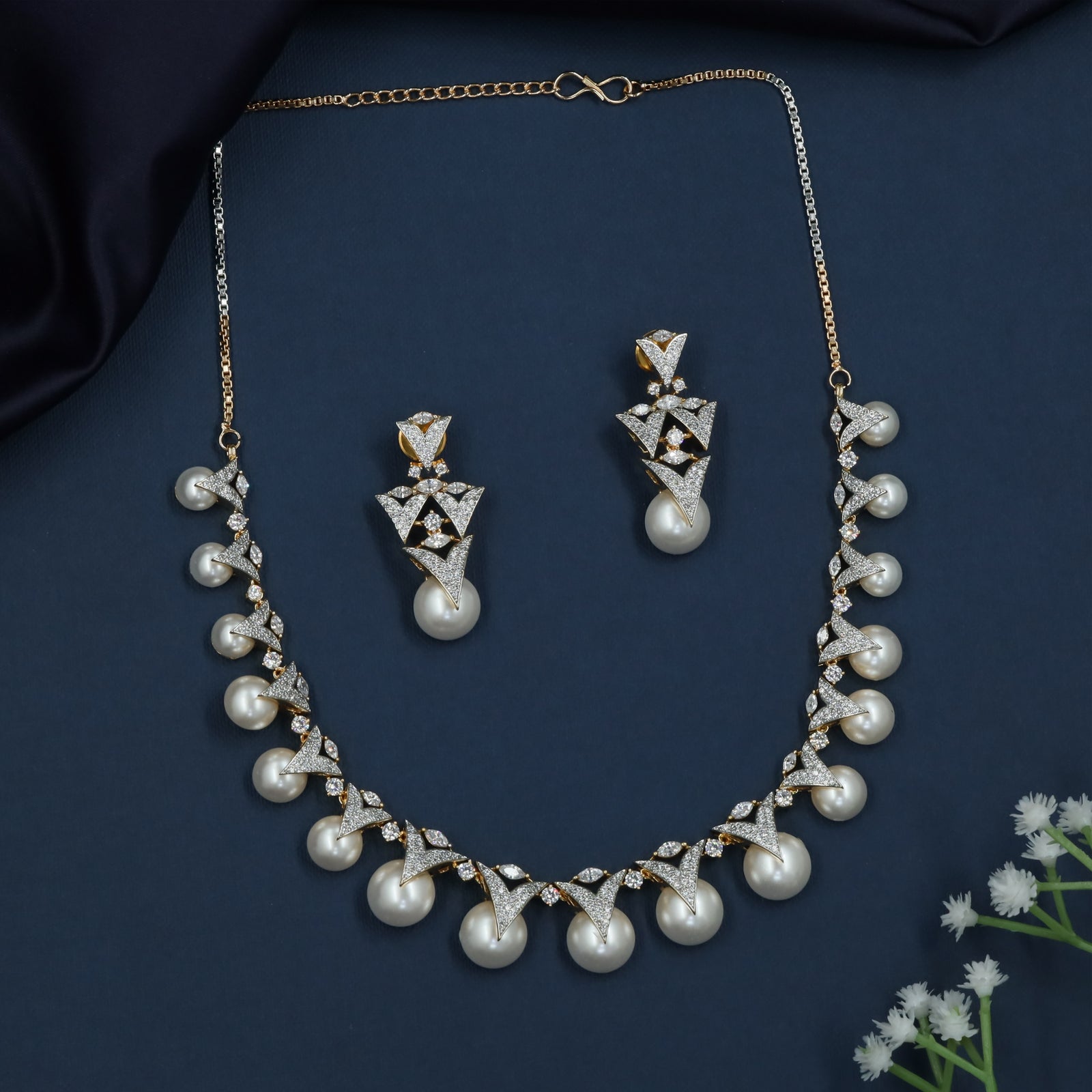 Opulent Ivory Drop Necklace Collection