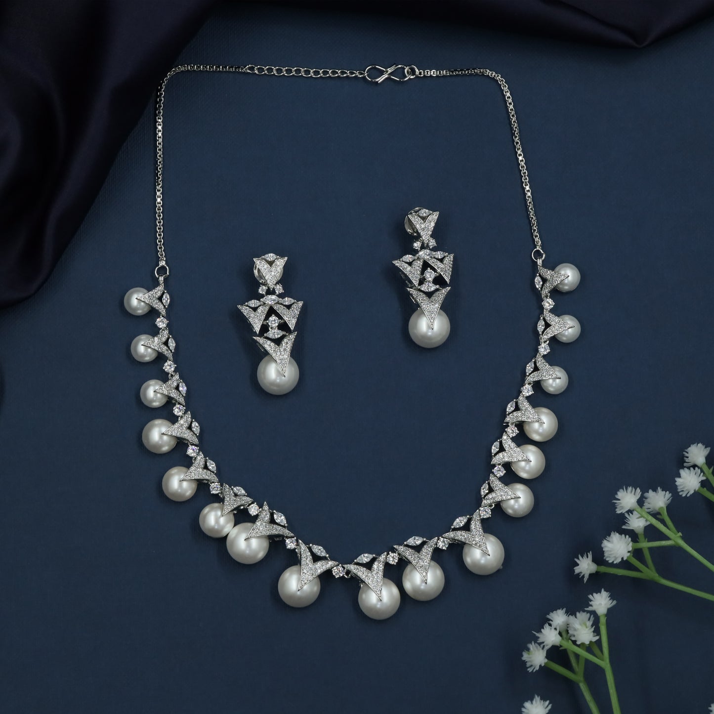 Opulent Ivory Drop Necklace Collection