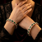 Elite Connector Rose Gold Bangles with Balanced Open Profile