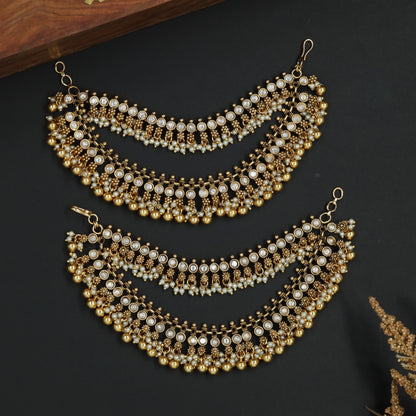 Luxury Temple Mati with Detailed Fringe Extensions