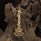 Pendant Tassel Antique Tikka with Lakshmi Frame and Bead Fringe