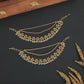 Royal Border Mati with Floral Link Frames and Hanging Drops
