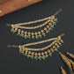 Luxury Side Mati with Cascading Bead Rows and Coin Frames