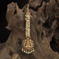 Stone Fringe Antique Tikka with Lakshmi Pendant and Orb Tassels