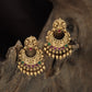 Antique Arch Panel Hanging with Lakshmi Crest and Floral Drop Fringe