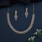 Auric Loop Rose Gold Necklace with Repeating Drop Pattern
