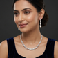 Drape Pearl Necklace with Symmetrical Bead Pattern