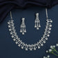 Dewleaf Arc Necklace with Structured Floral Sections