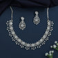 Jasmine Floral Necklace with Curved Scroll Pattern