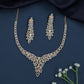 Luxury Petal Flow Necklace with Structured Drop Design
