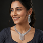Luxury Drop Cluster Necklace with Extended Center Layout