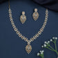 Luxury Leaf Connector Necklace with Structured Drop Pendant