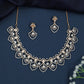 Marquise Accent Necklace with Scalloped Layout Styling