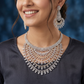Layered Garland Necklace with Cascading Vine Drapes