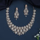 Floral Cluster Necklace with Layered Oval Bloom Panels