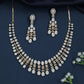 Braided Vine Necklace with Hanging Crystal Arrangement
