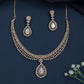 Radiant Drop Necklace with Center Pendant Accent