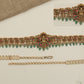 Pendant Shrine Antique Waist Belt with Lakshmi Center and Fringe Drops