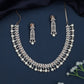 Pearl Rose Gold Necklace with Dense Chevron Pattern