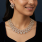 Grand Floral Garland Necklace with Layered Marquise Detailing