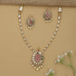 Grand Oval Border Necklace with Decorative Centre Formation