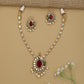Peacock Pendant Kundan Necklace with Oval Border Styling