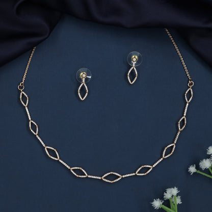 Graceful Linear Necklace with Open Leaf Formation