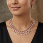 Dangling Fringe Necklace with Rounded Drop Border Styling