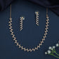 Branch Line Necklace with Zigzag Drop Styling