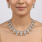 Regal Daisy Necklace with Pearl Drop Accent Styling