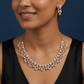 Vintage Teardrop Necklace with Structured Border Alignment