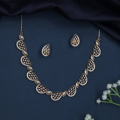 Grand Marquise Garland GJ Necklace with Lattice Arrangement