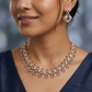 Elegant Square Flow Necklace with Structured Garland Styling