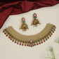 Majestic Bridal Kundan Choker with Hanging Stone Borders
