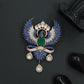 Grand Phoenix Victorian Brooch with Hanging Drop Accents