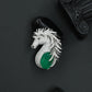 Royal Horse Brooch with Flowing Mane Detailing
