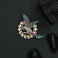 Classic Parrot Victorian Brooch with Ornamental Frame Styling