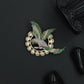 Classic Parrot Victorian Brooch with Ornamental Frame Styling