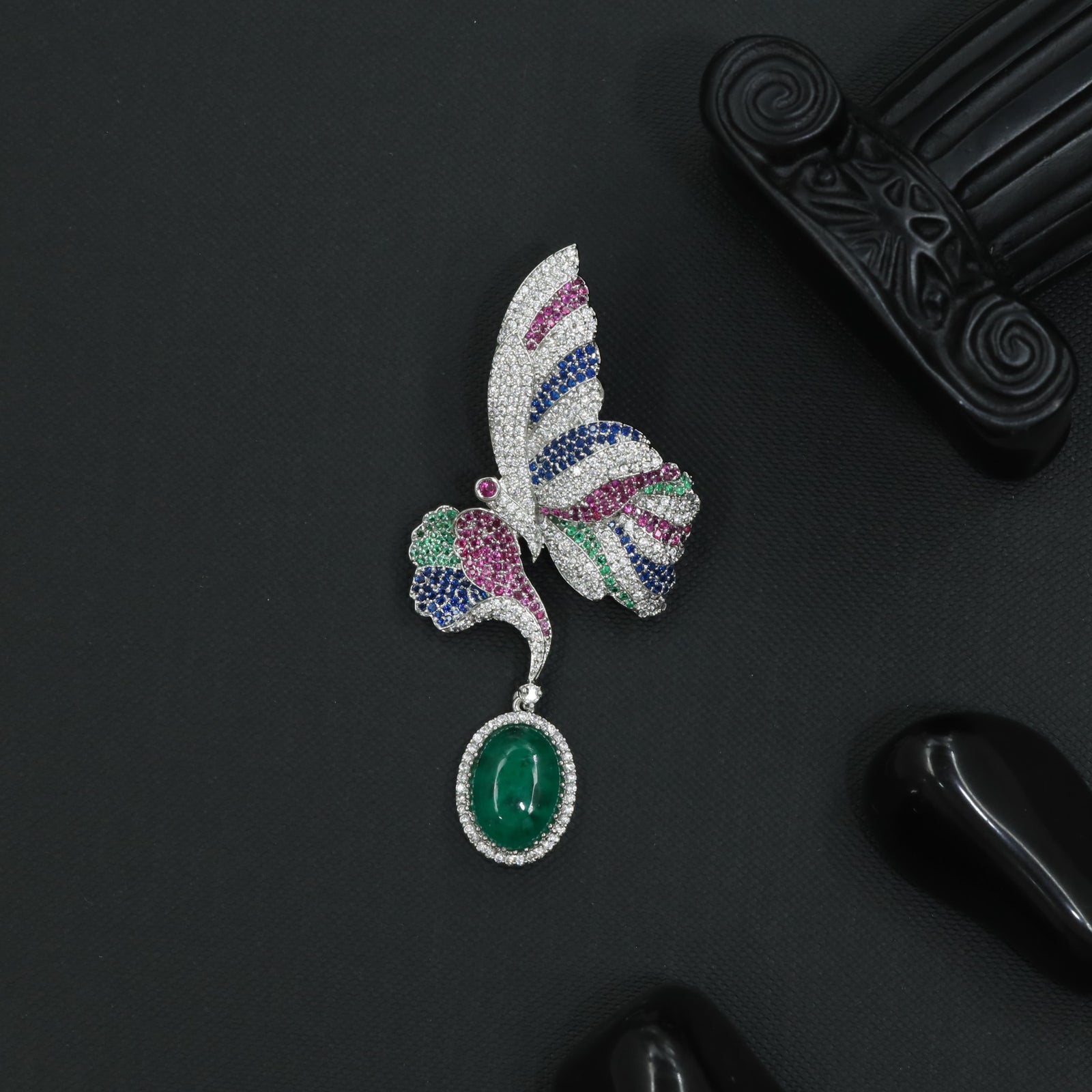 Royal Wings Victorian Brooch showcasing Refined Butterfly Artistry and Shine