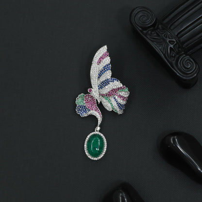 Royal Wings Victorian Brooch showcasing Refined Butterfly Artistry and Shine