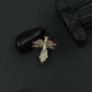 Rainbow Bird Brooch featuring Spread Wing Silhouette and PavÃ© Surface