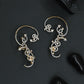 Glide Scroll Earcuff with Circular Stem Styling