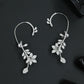 Floret Sweep Earcuff with Tapered Hanging Frame