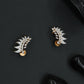 Dewdrop Curve Stud with Sculpted Side Sweep