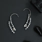 Glint Feather Earcuff with Slender Drop Layout