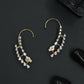 Glint Feather Earcuff with Slender Drop Layout