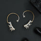 Radiant Twig Earcuff with Tapered Leaf Formation