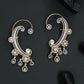 Slender Paisley Earcuff with Cascading Drop Styling