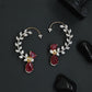 Ornamental Vine Earcuff with Sculpted Botanical Contours